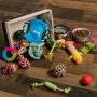 24Seven Wellness and Living Puppy Toys for Teething Small Dogs-Bundle of Chew Toys-Tug Rope Toys-Frisbees-Plush Squeaky No Stuffing Toys-Bones and Balls-Fun Dog Toy Value Packs for Small-Medium Dogs