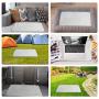 BFACCIA Washable Pee Pads for Dogs Resuable Dog Pee Pad Waterproof and Absorbent Travel Leak-Proof Dog Puppy Training Pads,Protects Floors and Rugs,Easy Cleanup (M-Grey)