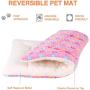 Sunton Ultra Soft Pet-Dog Cat Bed with Cute Prints | Reversible Fleece Crate Bed Mat | Machine Washable Pet Bed Liner