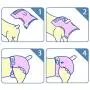 Dono Disposable Pet Diapers Female Dogs 2018 Super Absorbent Soft Heating Pee Diapers Liners XXS-M, Including 14-20count Puppy Diapers Dogs Cats