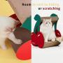 VETRESKA Cat Scratcher Cardboard Cat Scratching Post for Kitty and Adult Cats, Cheese, Cherry and Cactus