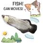 Simulation Electric Doll Fish, Electric Cat Toy Simulation Plush Fish Shape Doll, Realistic Cat Kicker Fish Catnip Toy Funny Interactive Pets Pillow Chew Bite Kick Supplies for Cat/Kitty/Kitten Silver