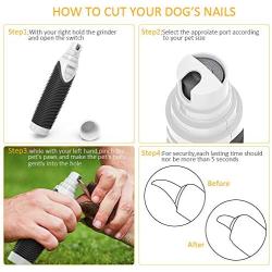 DADYPET Dog Nail Grinder, Electric Pet Paw Trimmer Clipper for Dog Cat Portable & Rechargeable Gentle Painless Paws Grooming Trimming Shaping Smoothing