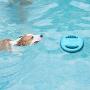 Dog Flying Disc Toy,Rubber Dog Bite Resistant Outdoor Training Fetch Sound Maker Float Pet Toy,Tough Training Flying Disc Play Toy for Dog,Interactive Dog Toys,Float in Water Safe on Teeth