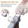 Hido Illuminated Pet Nail Clipper with LED Light, 5X Magnification Dogs Nail Scissor, Safe Cats Nail Trimmer Claw Care Grooming Tool, Professional Nail Trapper for Small Medium Large Animals, Orange