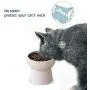 WUHOSTAM 2 Pack Ceramic Raised Cat Food Bowls,15 Ounces Porcelain Elevated Water Bowl, Porcelain Stress Free Backflow Prevention Feeding Pet Dish, Dishwasher and Microwave Safe (White) WUHOSTAM 2 Pack Ceramic Raised Cat Food Bowls,15 Ounces Porcelain Elevated Water Bowl, Porcelain Stress Free Backflow Prevention Feeding Pet Dish, Dishwasher and Microwave Safe (White)