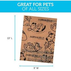 Paws & Pals Dog Poop Bag - Eco-Friendly, Large & Leak-Proof w/ Dispenser Holder & Leash Clip - Best for Walking Dogs Pet Waste - 360 Pack, 24 Roll Refills x 15 Bags - Heavy Duty, Unscented, Beige