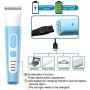 Dog Nail Grinder Quiet Electric Dog Shaver Clippers Set, GLE2016Pet Nail Trimmer 4 in 1 Electric Rechargeable Nail Clippers Low Noise Rechargeable Cordless Hair Clippers Set for Dogs Cats Pets