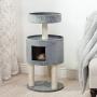 PETMAKER Kitty Cat Condo with Overhead Balcony, Grey