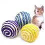 HBDITAN Dog cat Puppies pet Accessories Pet Accessories Funny Toys Natural Sisal Ball Interesting Cat Toys, Random Color Delivery