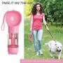 Pet Travel Water Bottle, Portable Dog Water Dispenser with Drinking Bowl,Poop Shovel and Garbage Bag Storage for Walking Traveling Hiking,Multifunctional Outdoor Water&Food Bowl for Dogs and Cats