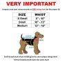 FunnyDogClothes Pack of 2 Dog Female Diapers Sanitary Pants Cotton for Small Pet Cat (Pack of 2 Pants, S: Waist: 10'' - 13'')