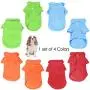 KINGMAS 4 Pack Dog Shirts Pet Puppy T-Shirt Clothes Outfit Apparel Coats Tops