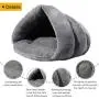 Mojonnie Soft Warm Cat Bed for Winter Cat Tent Self-Warming Sleeping Bed for Cats Fleece Pet Cave Bed for Winter Pets Puppy Indoor Pet Triangle Nest Mojonnie Soft Warm Cat Bed for Winter Cat Tent Self-Warming Sleeping Bed for Cats Fleece Pet Cave Bed for Winter Pets Puppy Indoor Pet Triangle Nest