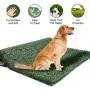 KZNANZN 2 Packs Dog Grass Pad Artificial Grass (25x20), Dog Grass Pee Mats for Indoor Outdoor Use,Puppy Training Washable Replacement Turf - with a Dog Poop Shovel