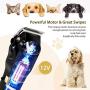 OMORC Dog Clippers with 12V High Power for Thick Coats, Professional Heavy Duty Dog Grooming Kit, Plug-in & Quiet Pet Clippers with 8 Comb Guides, 1 Scissor, 1 Comb, 1 Cleaning Brush