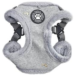 Puppia Gia Harness C, Large, Melange Grey