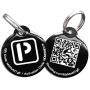 PetDwelling Light Weight Aluminum QR Code Pet ID Tag Links to Online Profile w/Emergency Contact/Google Location Stamp
