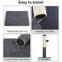 Cat Scratching Post Tower Vertical Sisal Rope Kitten Scratcher Tree Tall Carpet Base Scratch Posts with Interactive Ball for Kitties Large Cats and Pets