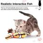 CovertSafe 2-Pack Moving Cat Kicker Fish Toy,Moving Fish Cat Toy,Wiggle Fish Catnip Toys, Interactive Cat Toy, Realistic Flopping Fish, Fun Toy for Cat Exercise