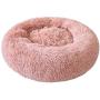 Blusea Donut Cuddler Pet Bed, Self Warming Cat Bed, Ultra-Soft Dog Calming Cushion Kennels, Washable Round Plush Sofa Bed for Cats Dogs Kittens Puppies Indoor, Diameter 15.7- 39.4