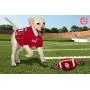 Pets First NCAA Oklahoma Sooners Football Dog Toy, Tough Quality Nylon Materials, Strong Pull Ropes, Inner Squeaker, Collegiate Team Color Pets First NCAA Oklahoma Sooners Football Dog Toy, Tough Quality Nylon Materials, Strong Pull Ropes, Inner Squeaker, Collegiate Team Color