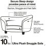 Enchanted Home Pet Ultra Plush Snuggle Pet Bed in Dark Grey