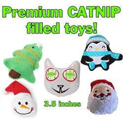 Smokeys Stash Christmas Cat Toys Stocking Catnip Toys Sisal Rope Kitten Toys for Cats
