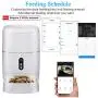 LeeKooLuu Q01 HD 1080P Camera WiFi Smart Feeder 6L Automatic Cat Feeder Automatic Dog Feeder Timer Programmable Voice and Video Recording Enabled App for iPhone and Android