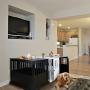 Casual Home Wooden Large Pet Crate, End Table, White