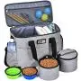 CAB55 Dog Travel Bag, Perfect Weekend Pet Travel Set for Dog & Cat Week Away Tote Organizer Bag for Dogs Travel Airline Approved Tote Organizer with Multi-Function Pockets CAB55 Dog Travel Bag, Perfect Weekend Pet Travel Set for Dog & Cat Week Away Tote Organizer Bag for Dogs Travel Airline Approved Tote Organizer with Multi-Function Pockets