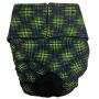 Barkerwear Dog Diapers - Made in USA - Green Double Dots Water-Resistant Premium Waterproof Dog Diaper, XS, Without Tail Hole for Incontinence, Housetraining and Dogs in Heat