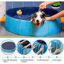 Winkeyes PVC Pet Dog Pool Pet Dog Swimming Pool Portable Foldable Pool Dogs Cats Bathing Tub Collapsible Non-Slip Puppy Bathing Tub Kid Ball Water Pond Kiddie Pool for Garden Bathroom Outdoor, 80x20cm