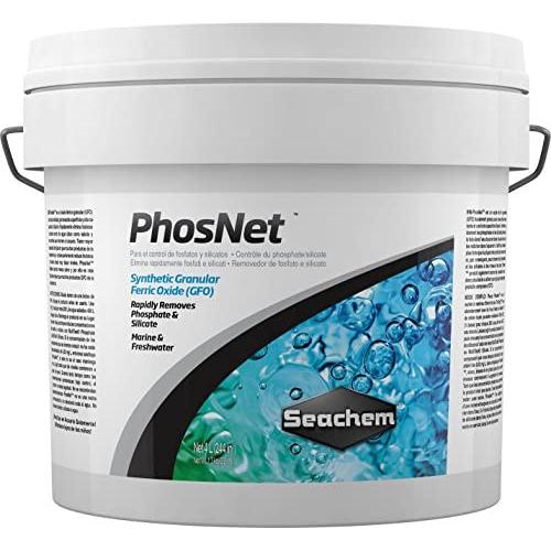 Seachem PhosNet Synthetic GFO - Phosphate & Silicate Remover for Fresh and Salt Water 4.4 lb