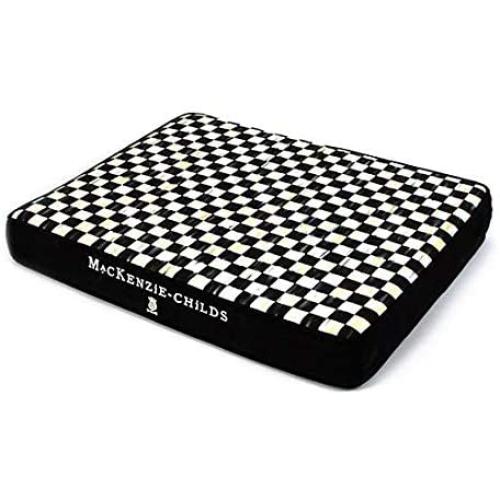 MacKenzie-Childs Courtly Check Pet Bed - Black - Small