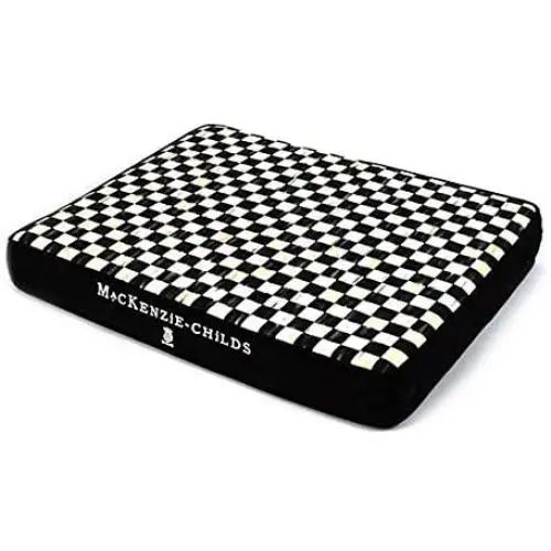 MacKenzie-Childs Courtly Check Pet Bed - Black - Small MacKenzie-Childs Courtly Check Pet Bed - Black - Small
