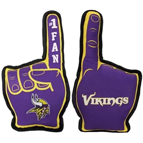 Pets First NFL Minnesota Vikings #1 Fan Toy for Dogs & Cats. Best Tough PET Toy with Inner Squeaker, Team Color, one Size (MIN-3277) Pets First NFL Minnesota Vikings #1 Fan Toy for Dogs & Cats. Best Tough PET Toy with Inner Squeaker, Team Color, one Size (MIN-3277)