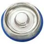 Mr. Peanuts Stainless Steel Interactive Slow Feed Dog Bowl with a Newly Improved Bonded Silicone Base, Fun Healthy Bloat Stop Feeder