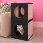 Way Basics Cat Scratcher Cube Scratching Post (Tool-Free Assembly and Uniquely Crafted from Sustainable Non Toxic zBoard Paperboard)