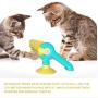 CHZHENG Pet Cat Toys, Training Interactive Turntable Intelligence Orbit Ball Puzzle Pet Toys Massage Suction Cup, for Kitten Practice Games