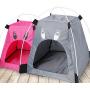 Luck Dawn Cat Tent Bed, Portable Oxford Cloth Pet Travel Bed with Removable Cushion for Indoor/Outdoor Use