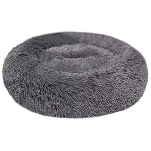BODISEINT Faux Fur Dog Bed Cat Bed,Shag Round Anti-Anxiety Pet Calming Bed Doughnut Cuddler for Medium Large Puppy Dog Cat Kennel Cushion Self Warming Bed BODISEINT Faux Fur Dog Bed Cat Bed,Shag Round Anti-Anxiety Pet Calming Bed Doughnut Cuddler for Medium Large Puppy Dog Cat Kennel Cushion Self Warming Bed