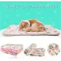 iNNEXT 3 Pack Puppy Blanket for Pet Cushion Small Dog Cat Bed Soft Warm Sleep Mat, Pet Dog Cat Puppy Kitten Soft Blanket Doggy Warm Bed Mat Paw Print