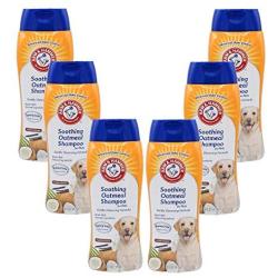 Arm & Hammer for Pets Soothing Oatmeal Pet Shampoo | Moisturizing Dog Shampoo with Gentle Cleansing Formula | Vanilla Coconut, 20 Ounces - 6 Pack Shampoo for Pets