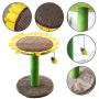 Catry Cat Tree Bed with Scratching Post with Sisal Covered Climbing Activity Tower, Natural Jute Fiber 2-in-1 Scratching Post and Bed, Best Holiday Idea Gift…
