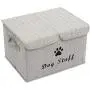 Brabtod Canvas Dog Toy Storage - for Dog Toy Basket for organizing Dog cat Toys and Dog Stuff-Light Grey Brabtod Canvas Dog Toy Storage - for Dog Toy Basket for organizing Dog cat Toys and Dog Stuff-Light Grey