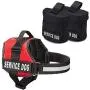 Industrial Puppy Service Dog Vest with Hook and Loop Straps and Detachable Backpacks - Harnesses in 7 Sizes from XXS to XXL - Service Dog Harness Features Reflective Patch and Comfortable Mesh Design Industrial Puppy Service Dog Vest with Hook and Loop Straps and Detachable Backpacks - Harnesses in 7 Sizes from XXS to XXL - Service Dog Harness Features Reflective Patch and Comfortable Mesh Design