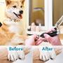 oneisall Dog Nail Grinder - Upgraded 2 Speed Quiet USB Rechargeable Professional Pet Nail Trimmer Paws Grooming & Smoothing Claw Care for Small Medium Large Dogs & Cats