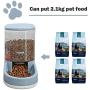 LeYoMiao Automatic Pet Feeder Medium and Small Pet Automatic Food Feeder and Drinker Set 3.8 L, Dog Travel Supplies Feeder and Drinker Cat Rabbit Pet Animal