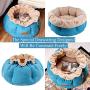 GAPZER Contractile Drawstring Cat Bed for Indoor Cats or Small Dogs, Machine Washable Pet Supplies, Anti-Slip Durable Kitten Puppy Beds